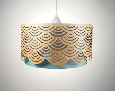 woodcut lampshade