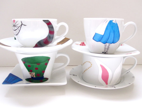 Alice in Wonderland Teacups